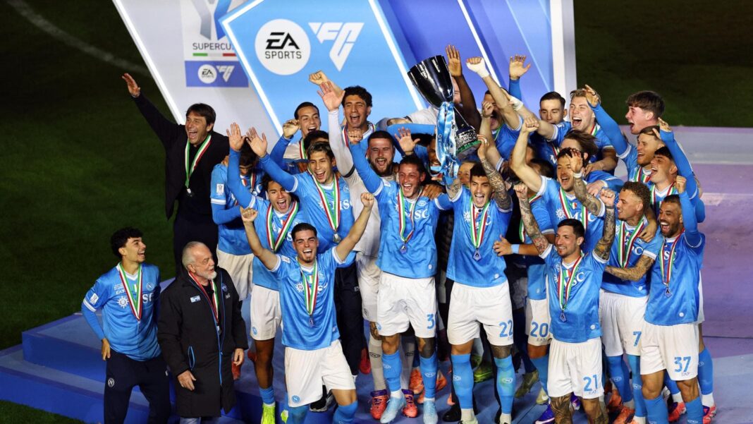 É Neres l’uomo del deserto: doppietta al Bologna, Supercoppa al Napoli