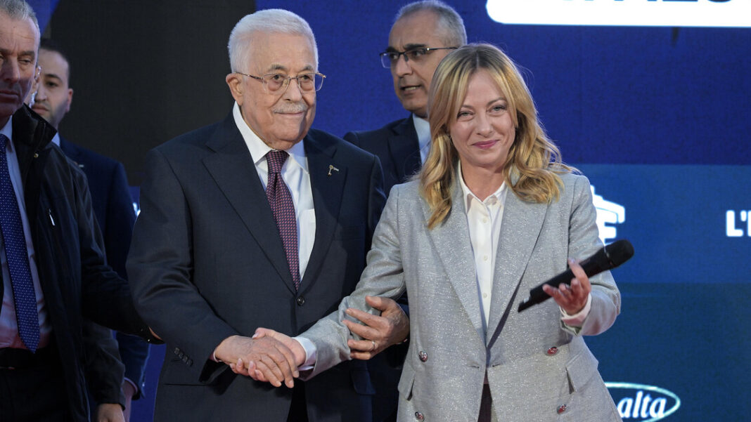 Abu Mazen vede Meloni: ‘Piena intesa sul piano di pace’ – Notizie