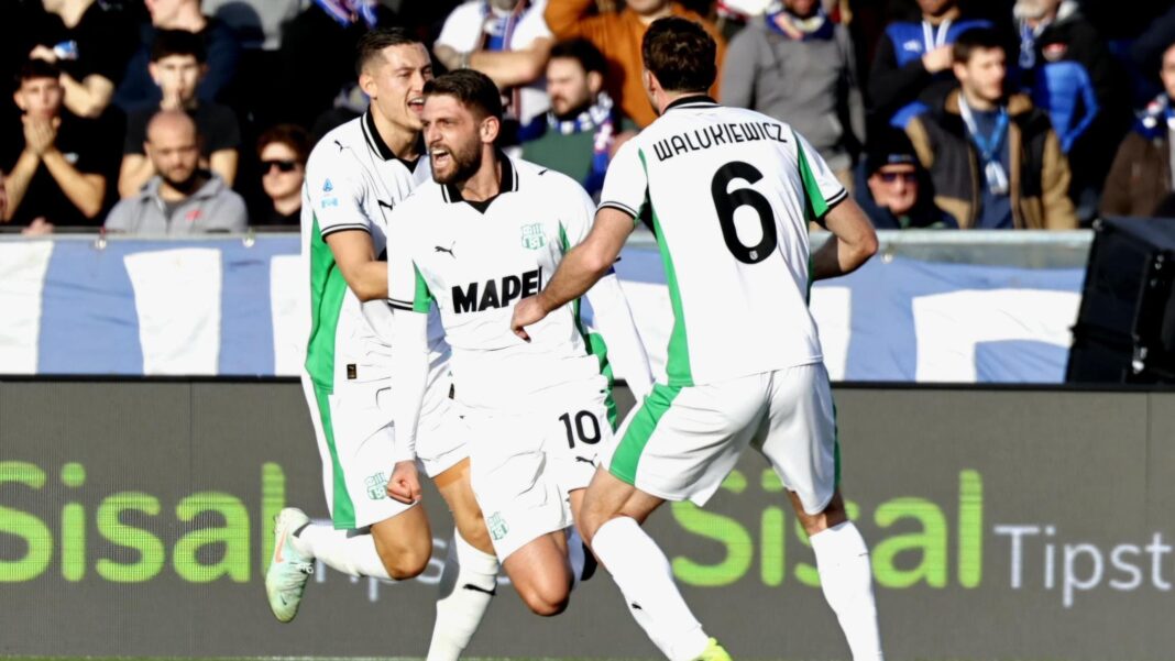 Berardi scatenato, il Sassuolo vince 3-1 a Pisa: Gilardino ora rischia