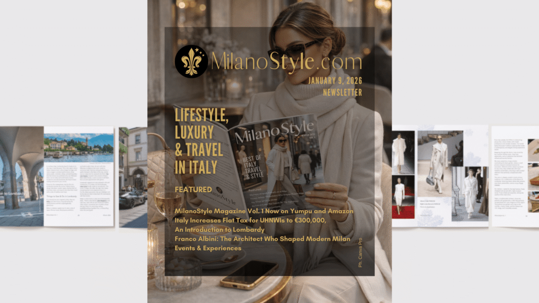 Newsletter MilanoStyle 9 gennaio 2026
