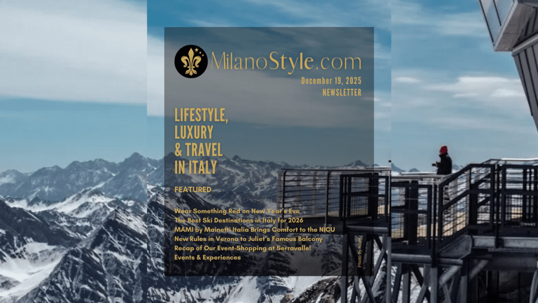 Newsletter MilanoStyle 19 dicembre 2025
