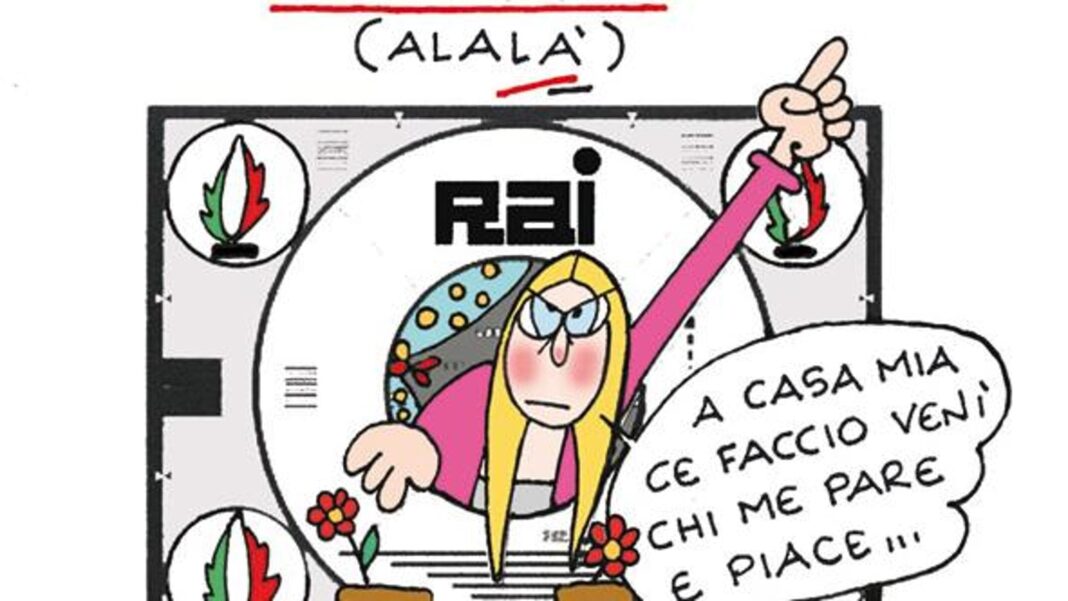 Le polemiche sulla Rai nella vignetta di Ellekappa
