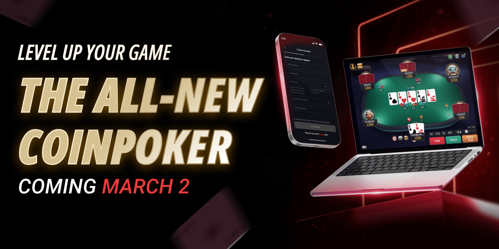 L’aggiornamento CoinPoker vede la migrazione del software e il “Level Up” fissati per il 2 marzo
