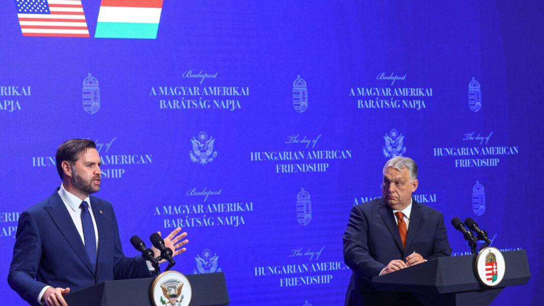 Budapest, Vance attacca la Ue: “Qui vergognose ingerenze elettorali, Trump mi ha mandato per questo”