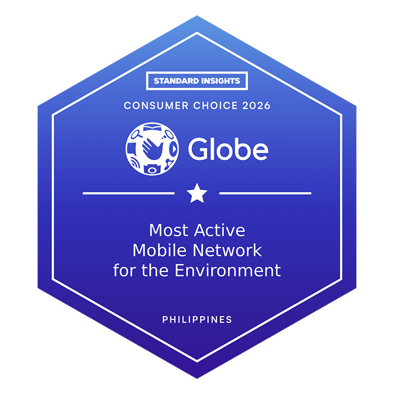 Globe si aggiudica il titolo di rete mobile più sostenibile e più attiva per l’ambiente ai Consumer Choice Awards 2026