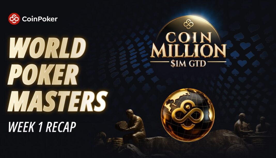 La prima settimana di CoinPoker World Poker Masters si conclude con l’inizio di POWERJAM, Gold Weeks e $1M CoinMasters