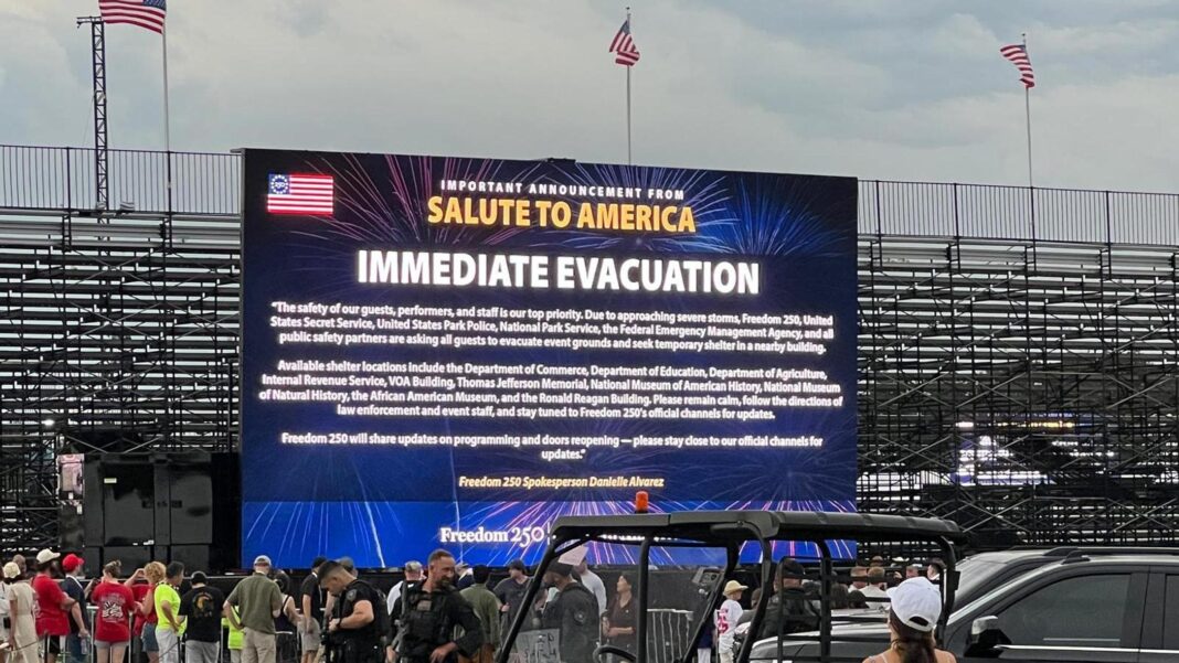 Allerta meteo sull’Independence Day, evacuare il National Mall. Trump: “Parlerò a ogni costo”